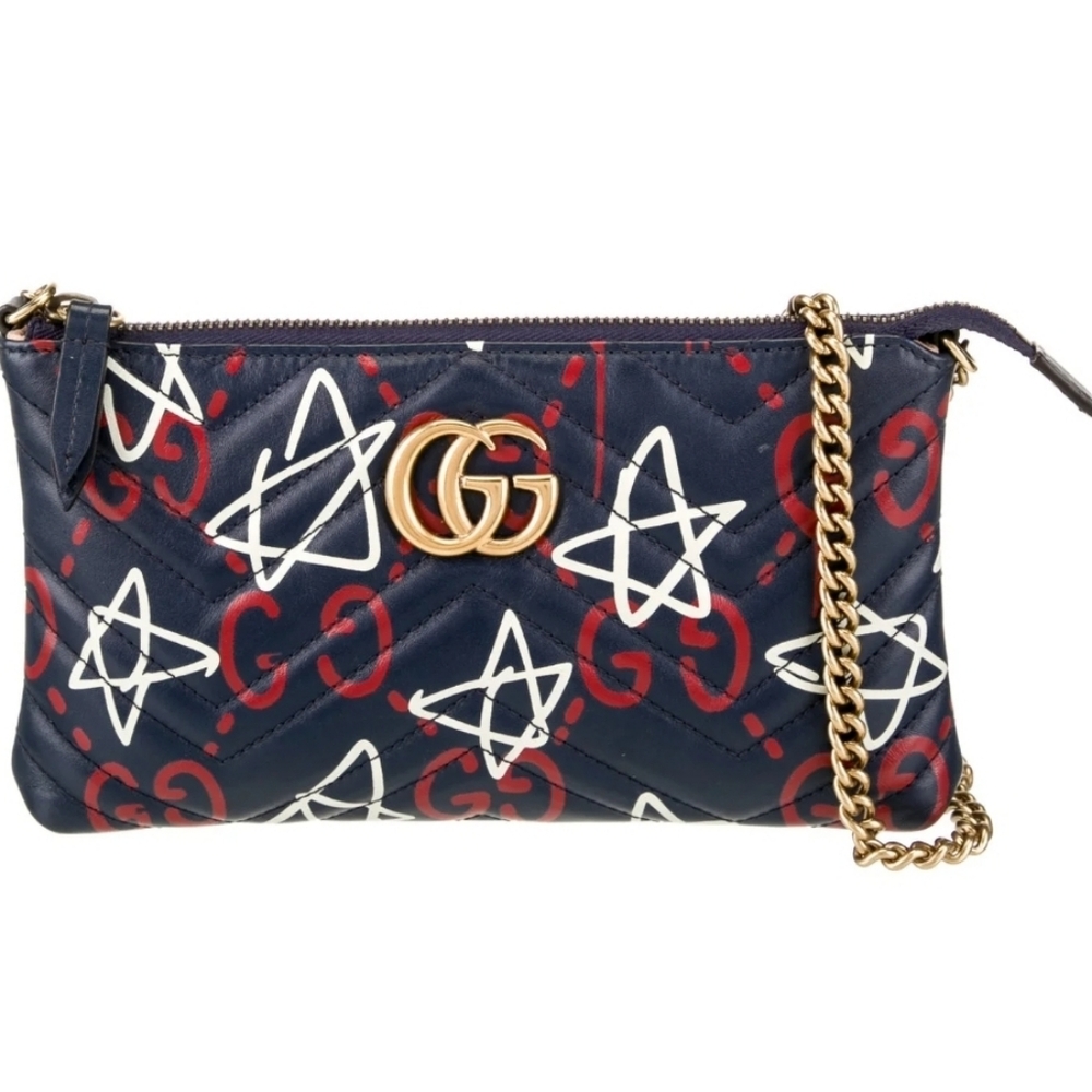 Gucci Ghost Mini GG Marmont Shoulder Bag